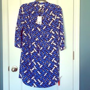 Diane Von Furstenberg 3/4 sleeve silk dress